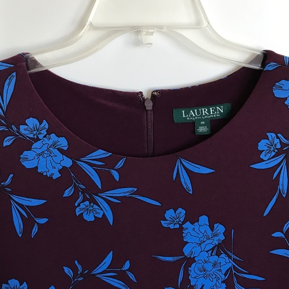 LAUREN RALPH LAUREN Floral Midi Dress 3/4 Sleeve Swing Women’s Plus Size 16 1X - Picture 2 of 16